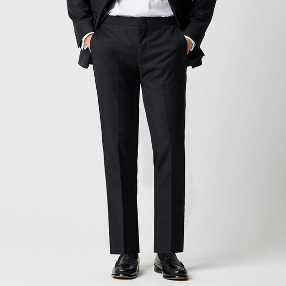 NWT J Crew Factory Slim-fit Thompson tuxedo pant - MSRP $275 - Size 34x30 - Picture 1 of 9